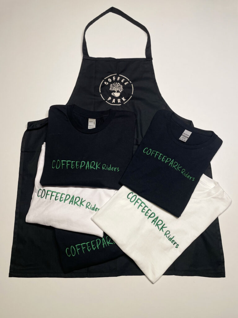Trika a zástěra pro kavárnu Coffee Park